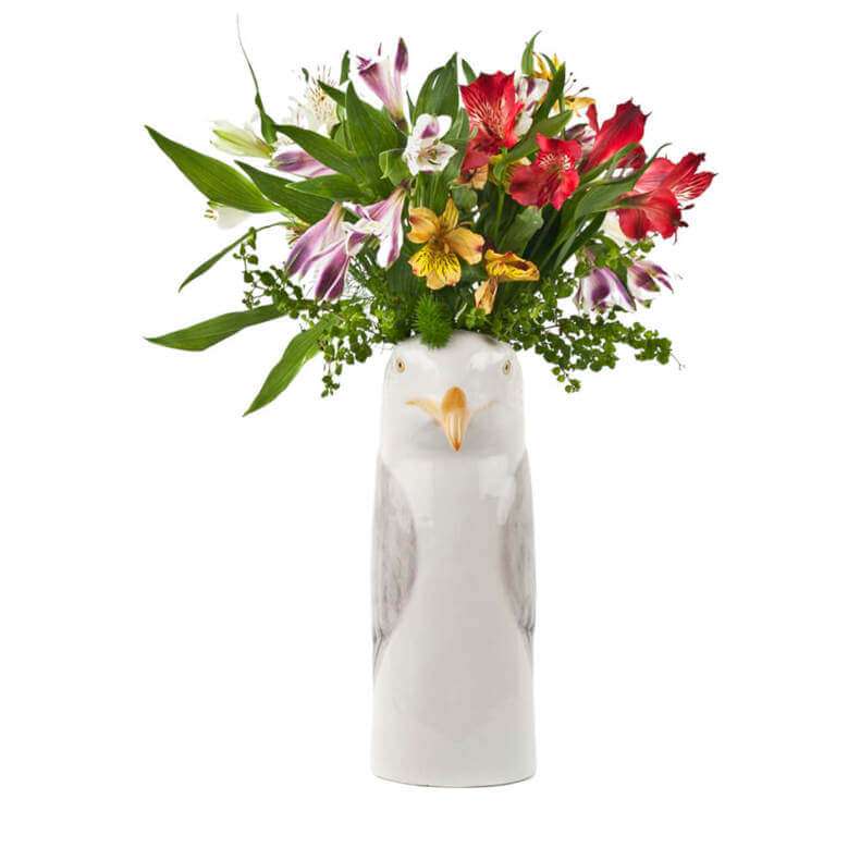 Quail Herring Gull Flower Vase
